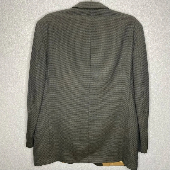 Oscar De Le Renta Notch Lapel Tweed Check Woolen Blazer - Picture 6 of 8